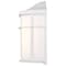 Nuvo LED Cage Lantern Fixture, White Finish with White Linen Acrylic 62/1396 - alternate 2